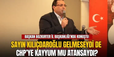 Onur Bozkurter: Sayın Kılıçdaroğlu gelmeseydi de CHP'ye kayyum mu atansaydı? 4 Tekirdağ haberleri - Onur Bozkurter: Sayın Kılıçdaroğlu gelmeseydi de CHP'ye kayyum mu atansaydı?