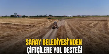 Saray haberleri - Saray Belediyesi'nden çiftçilere yol desteği