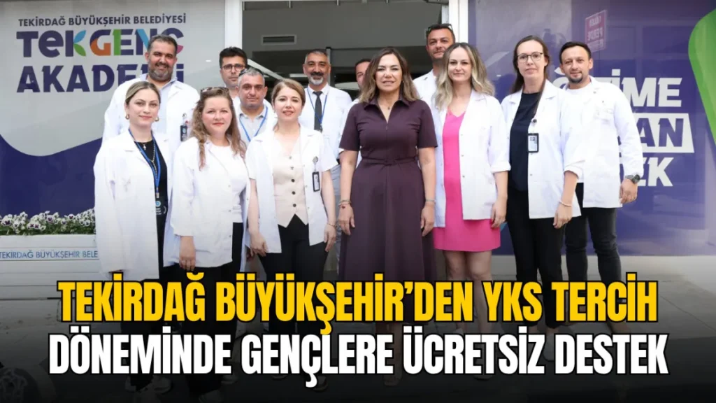 Tekirdağ haberleri - Tekirdağ Büyükşehir Belediyesi'nin TEK Genç Akademi bünyesinde verdiği ücretsiz YKS tercih danışmanlığı hizmeti.