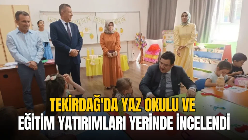 Tekirdağ haberleri - Tekirdağ İl Millî Eğitim Müdürü Dr. Aziz Yeniyol, yaz okulunu ziyaret ederek öğrencilerle bir araya geliyor.