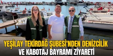 Yeşilay Tekirdağ Şubesi'nden Denizcilik ve Kabotaj Bayramı ziyareti 1 Tekirdağ haberleri - Yeşilay Tekirdağ Şubesi'nden Denizcilik ve Kabotaj Bayramı ziyareti
