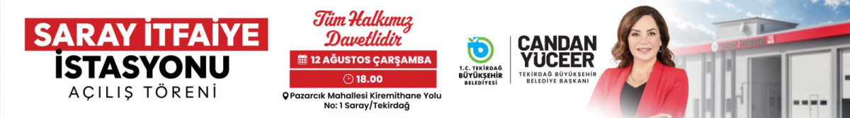 TEKİRDAĞ BÜYÜKŞEHİR SARAY İTFAİYE REKLAM BANNER
