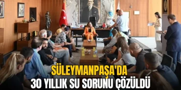 Süleymanpaşa haberleri - Süleymanpaşa'nın 30 yıllık su sorunu 1 haftada çözüldü