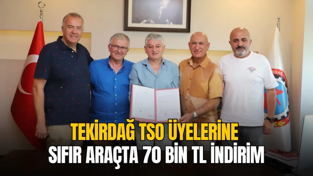 Tekirdağ haberleri - Tekirdağ TSO üyelerine sıfır araçta 70 bin TL indirim