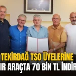 Tekirdağ haberleri - Tekirdağ TSO üyelerine sıfır araçta 70 bin TL indirim