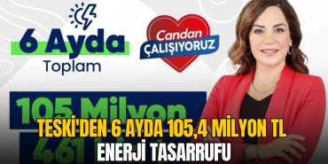 TESKİ'den 6 Ayda 105,4 Milyon TL Enerji Tasarrufu
