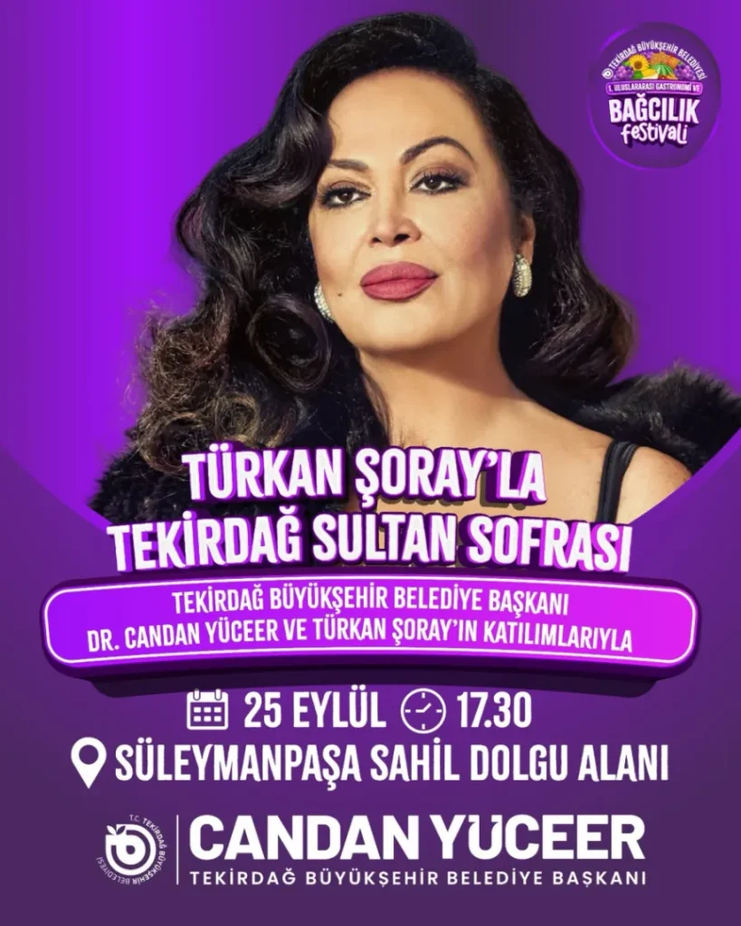 Tekirdağ'da Türkan Şoray rüzgarı esecek