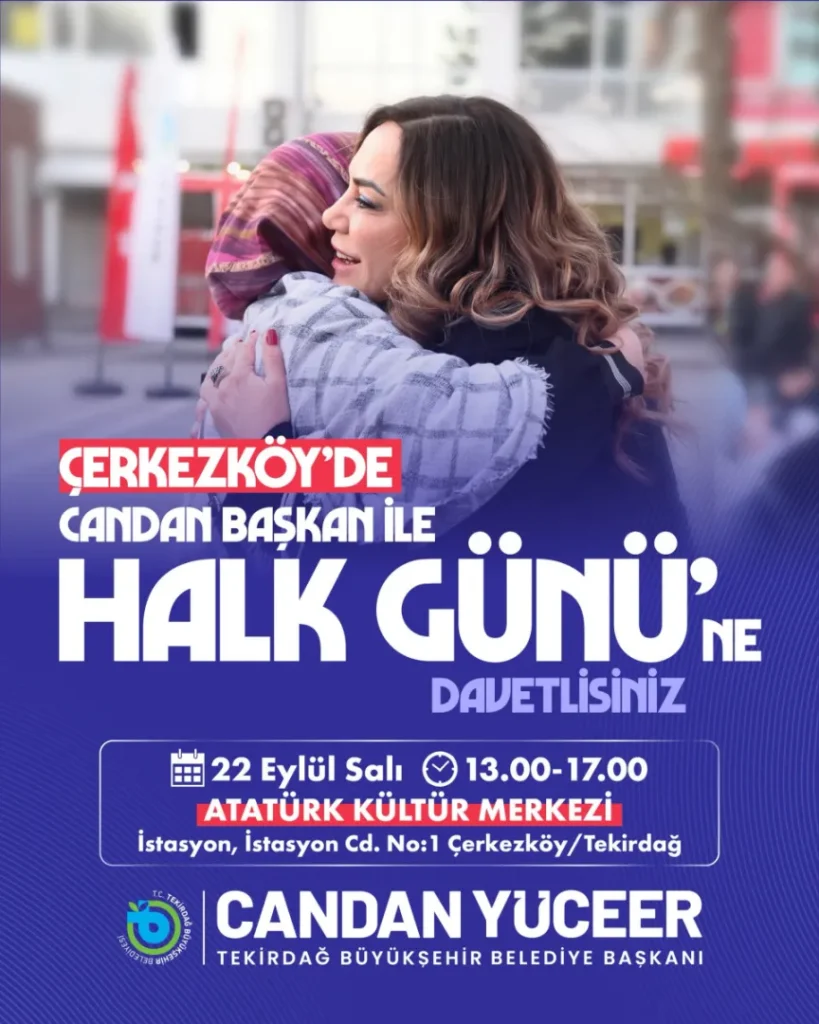 Candan Yüceer Çerkezköy'de vatandaşlarla buluşacak 4 Candan Yüceer Çerkezköy'de vatandaşlarla buluşacak