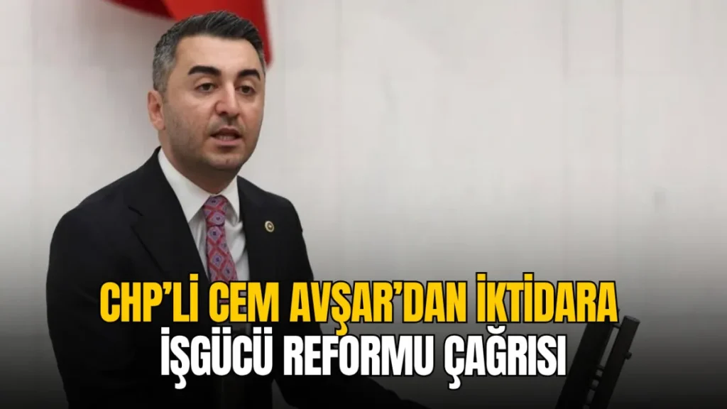 CHP'li Cem Avşar'dan iktidara işgücü ve reform çağrısı