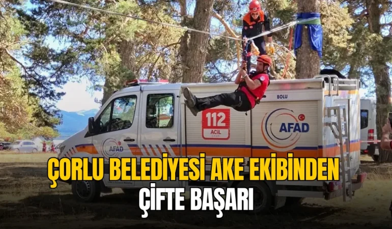 Çorlu Belediyesi AKE ekibinden çifte başarı 1 Çorlu Belediyesi AKE ekibinden çifte başarı