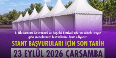 Tekirdağ'da Gastronomi ve Bağcılık Festivali için stant başvuruları başladı 24 TEKİRDAĞ’DA GASTRONOMİ VE BAĞCILIK FESTİVALİ İÇİN STANT BAŞVURULARI BAŞLADI
