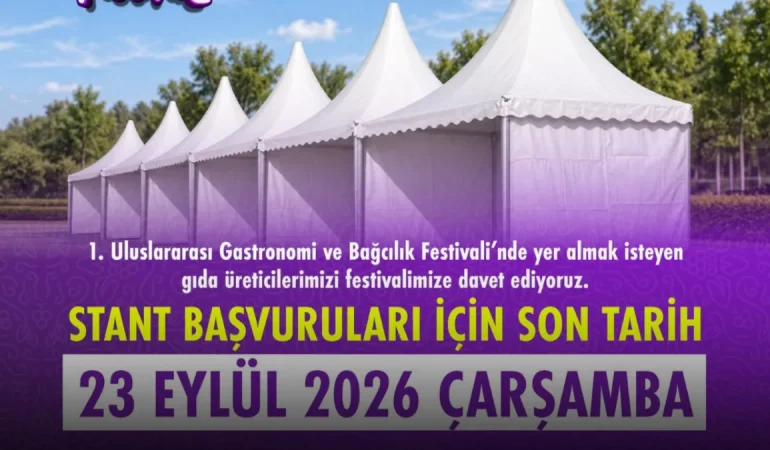 Tekirdağ’da Gastronomi ve Bağcılık Festivali için stant başvuruları başladı