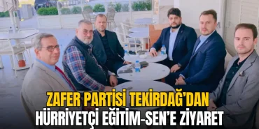 Zafer Partisi Tekirdağ'dan Hürriyetçi Eğitim-Sen'e ziyaret 16 Zafer Partisi Tekirdağ'dan Hürriyetçi Eğitim-Sen'e ziyaret