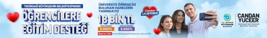 TEKİRDAĞ BÜYÜKŞEHİR BELEDİYESİ 16 EKİM REKLAM GÖRSELİ