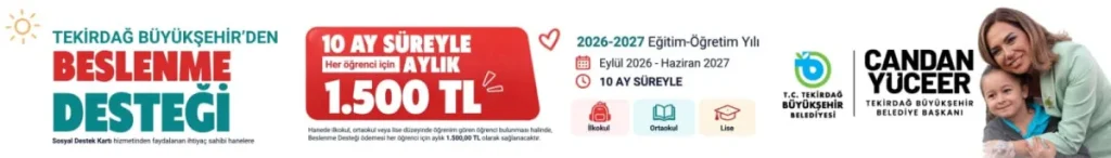 TEKİRDAĞ BÜYÜKŞEHİR BELEDİYESİ 16 EKİM REKLAM GÖRSELİ