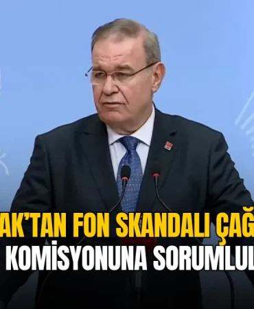 Faik Öztrak’tan fon skandalı çağrısı: “Araştırma Komisyonuna sorumluları taşıyın”