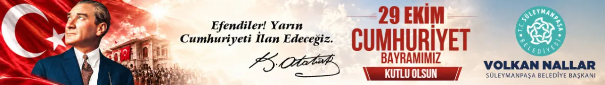SÜLEYMANPAŞA BELEDİYESİ 29 EKİM REKLAM GÖRSELİ