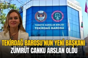tekirdag barosu yeni baskani zumrut canku arslan 1