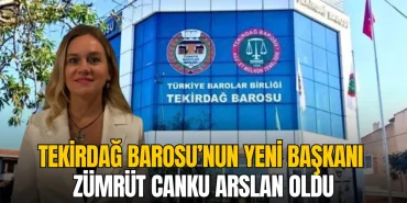 Tekirdağ Barosu’nun yeni başkanı Zümrüt Canku Arslan oldu